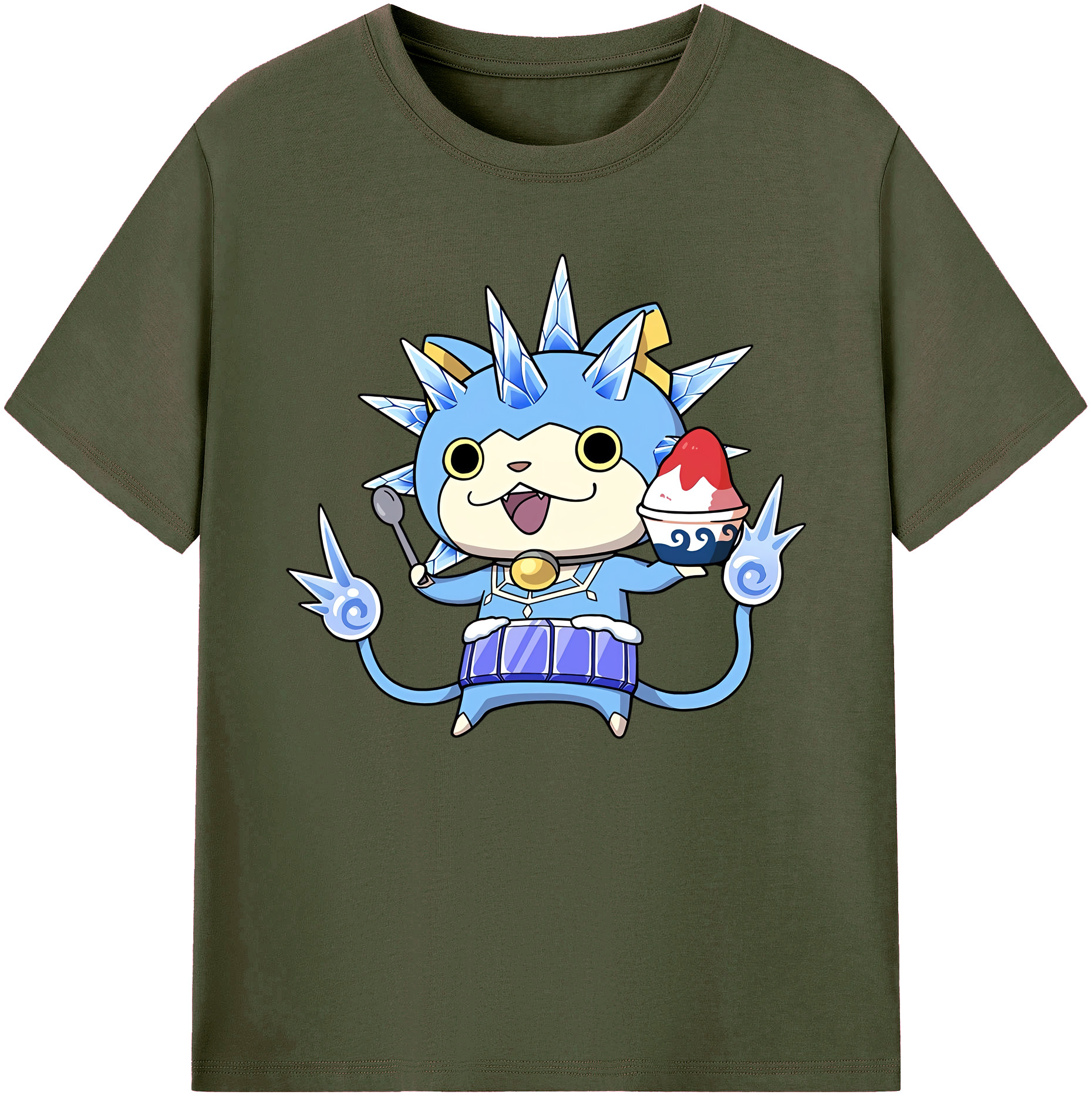 （画像用） 妖怪ウォッチ Yo-kai Watch 綿100％ メンズ半袖Tシャツ｜肌触りやわらか＆通気性